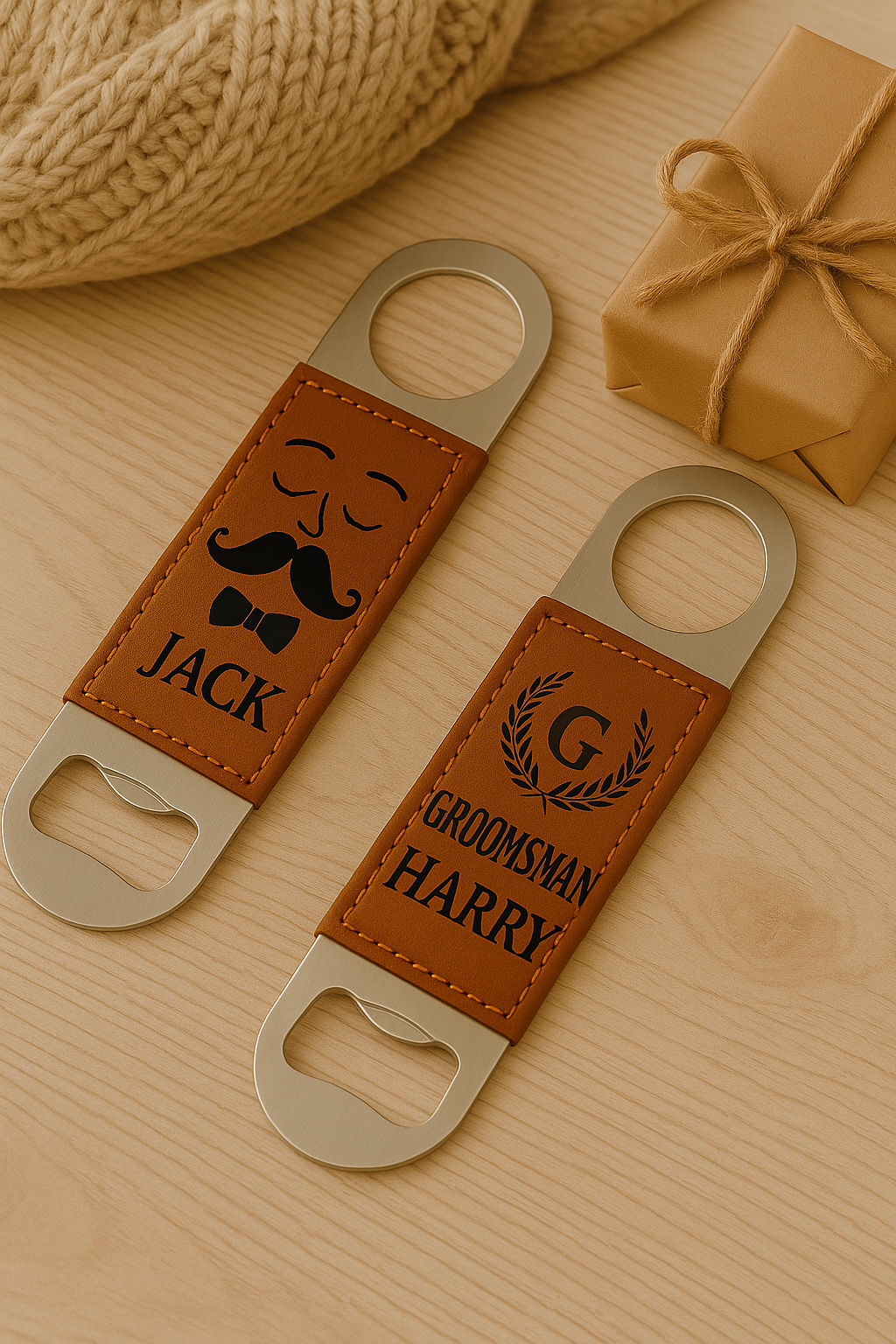 Custom Bottle Opener – Personalized Groomsmen Gift – Wedding Favor