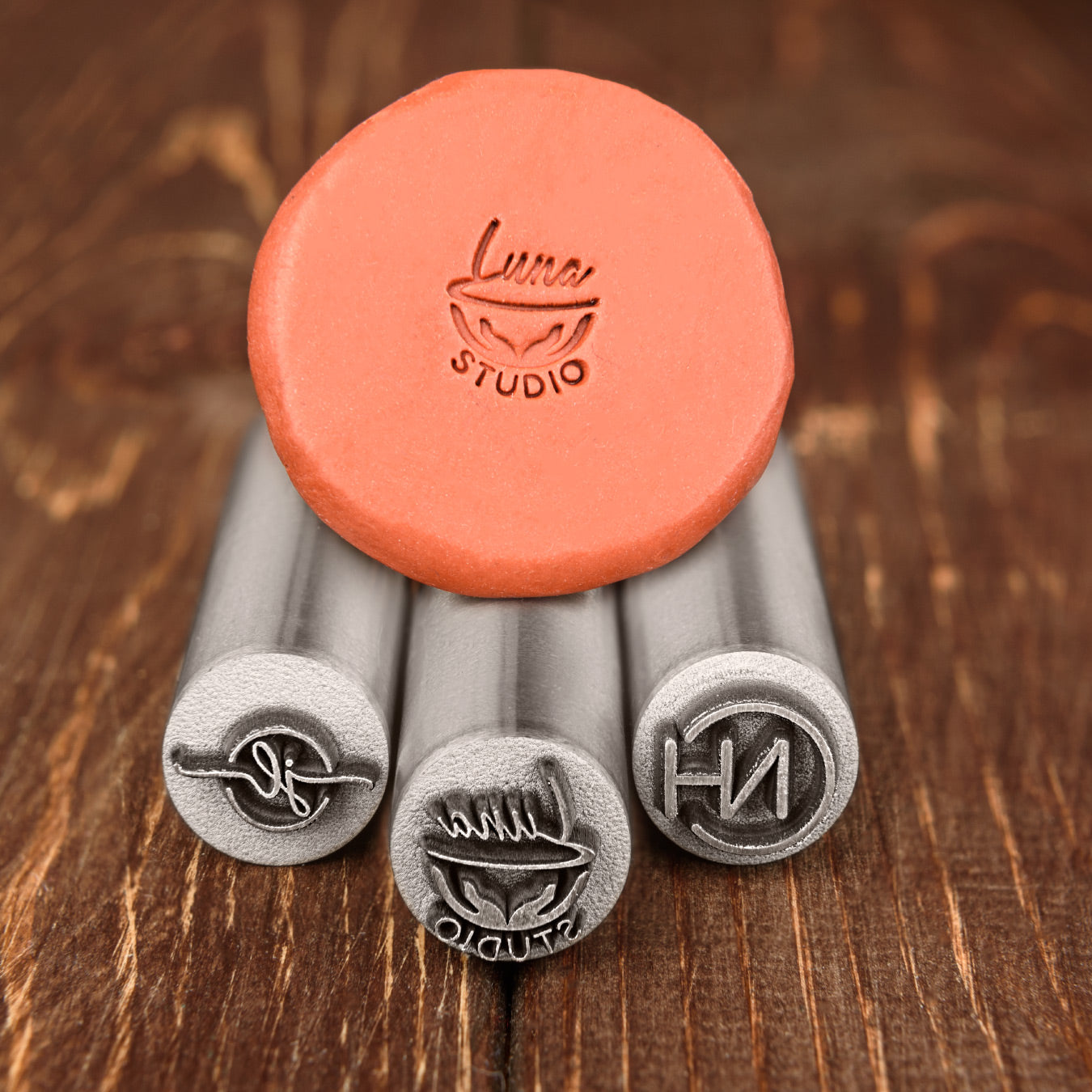Custom made pottery stamp for clay decorating