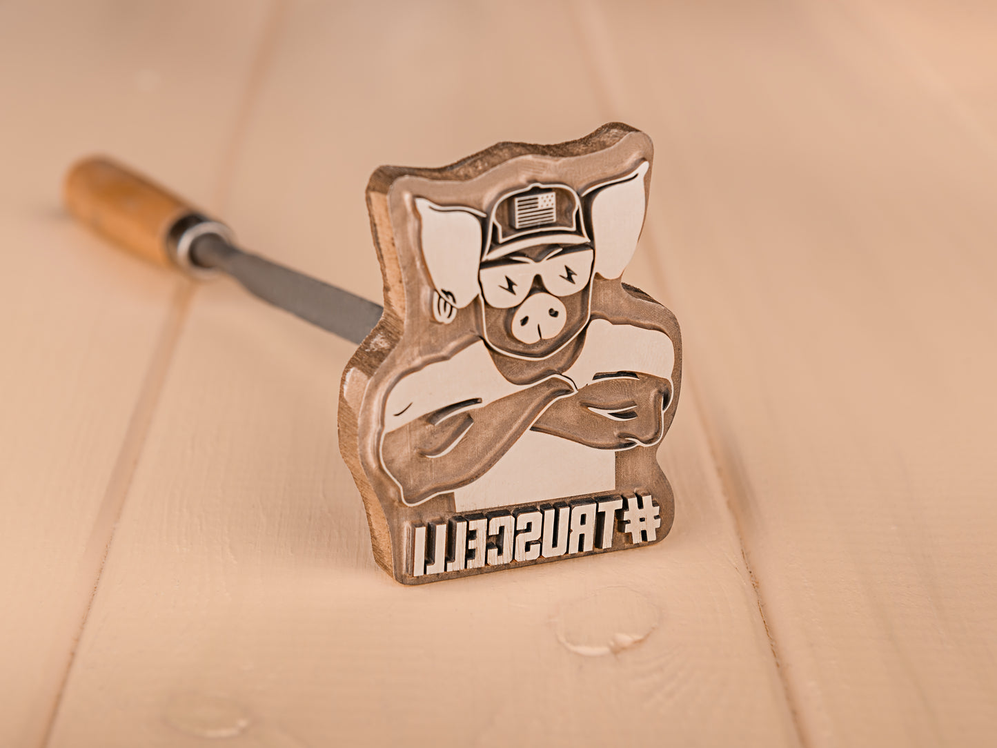 Custom Branding Iron Stamp for Burgers and BBQ