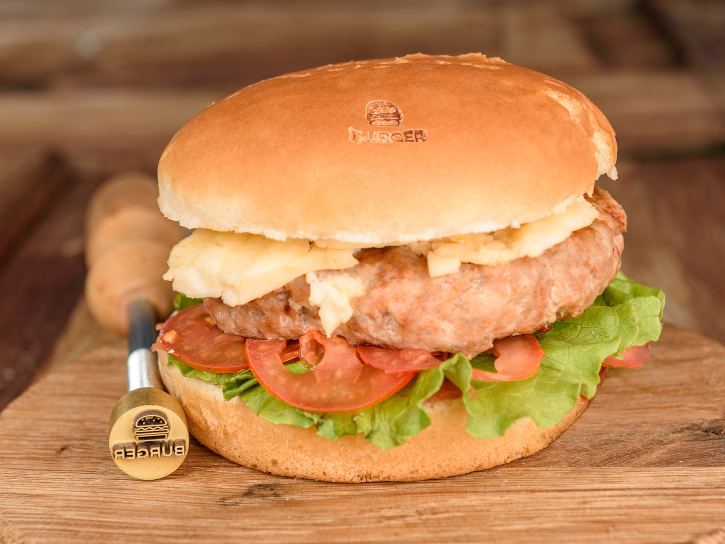 Custom Branding Iron Stamp for Burgers, BBQ and Steaks