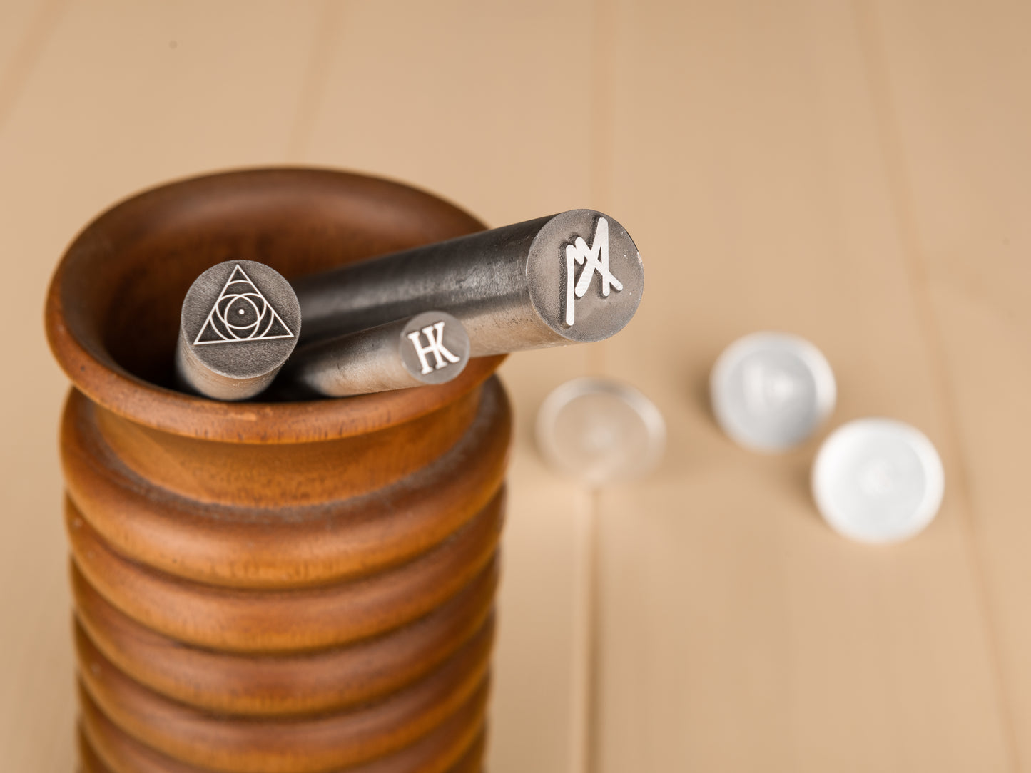 Custom metal stamp for knives