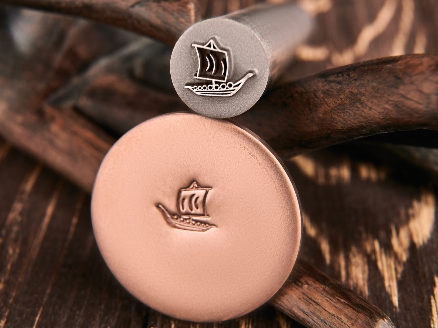 Custom metal stamp for knives