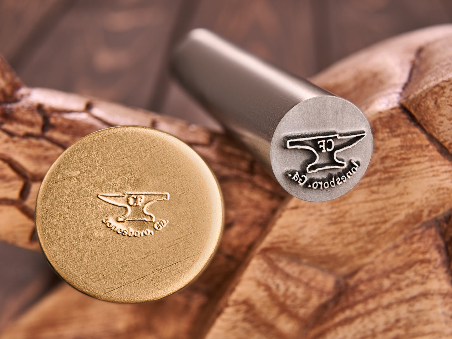 Custom steel stamp for Blacksmith and Farriers