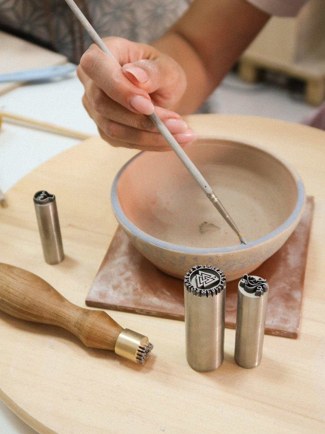 How to Stamp Clay