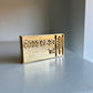 Solid brass pallet marking stamp with engraved IPPC symbol and HT code