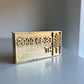 Close-up of engraved brass ISPM 15 pallet stamp with registration code