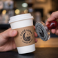 Reusable custom logo stamp for kraft paper bags and coffee packaging