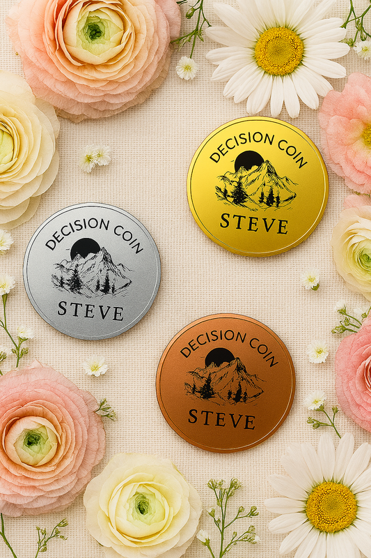 Custom Decision Coin for Couples – Personalized Flip Coin Gift