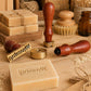 Custom Stamp for Soap and Ceramics with Wooden Handle
