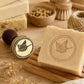 Custom Stamp for Soap and Ceramics with Wooden Handle