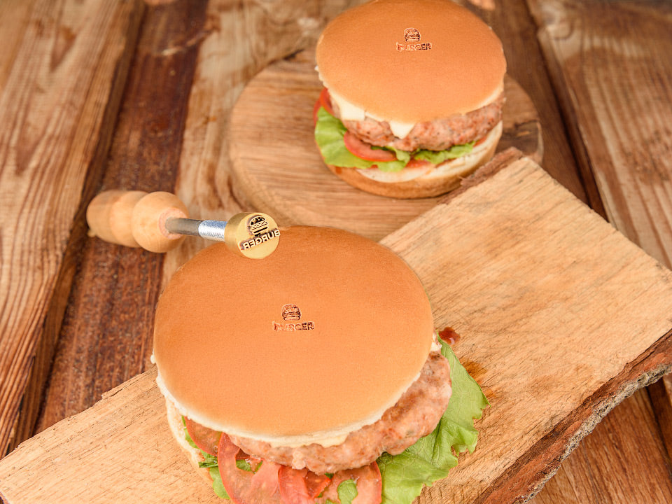 Custom Burger Stamp Food Branding Iron Custom Bread Stamp Steak