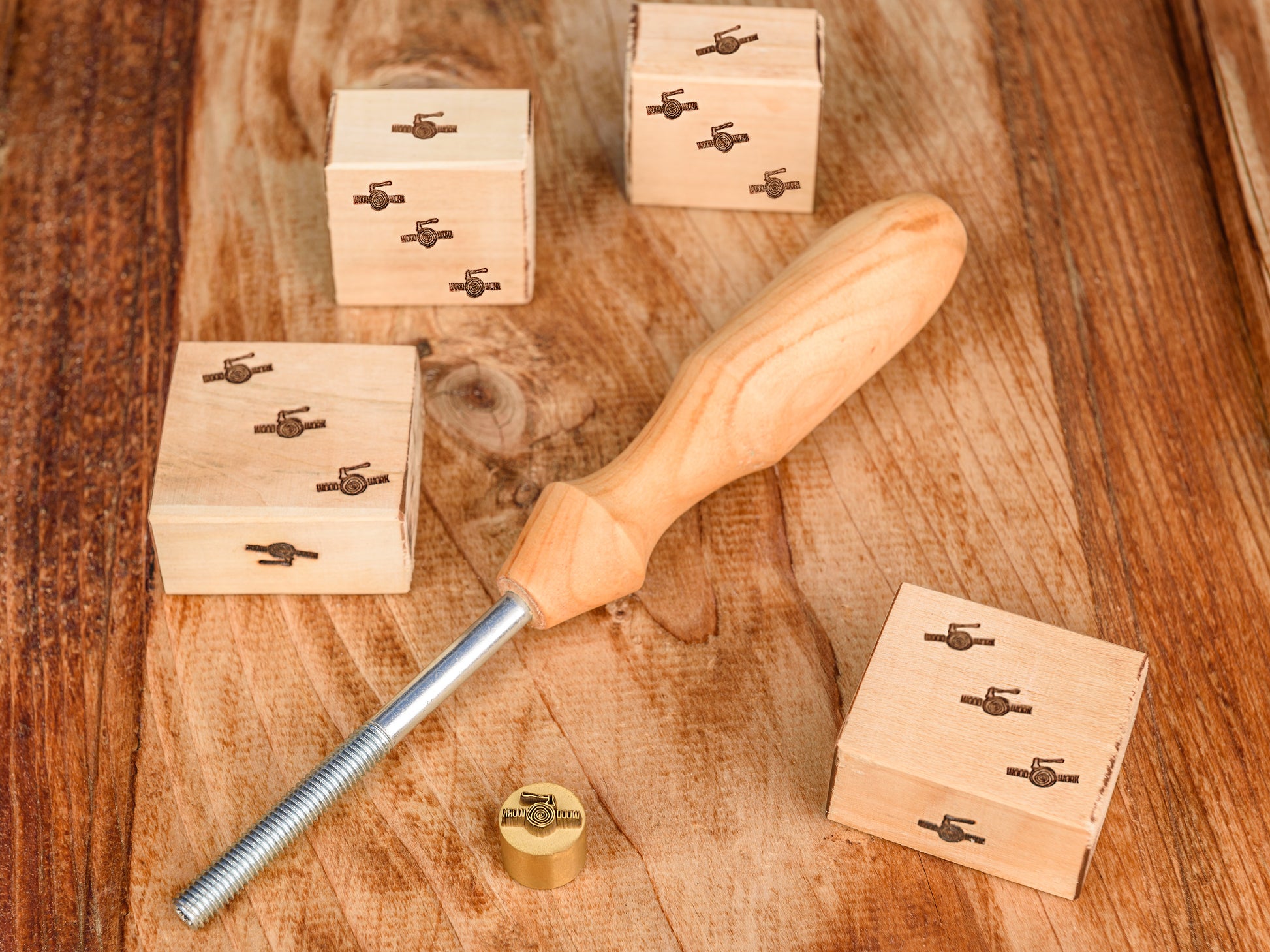 Deironply Wood Branding Iron Personalized - Custom Branding Iron for Wood  Brass Stamp and Wood Handle Wood Burning Stamp Personalized Perfect Craft